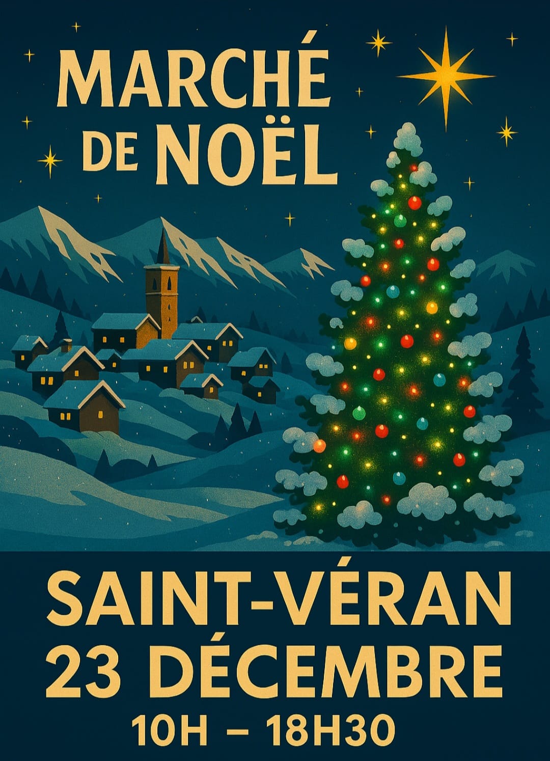 affiche marche de noel